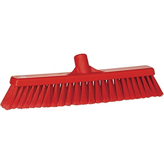 Vikan 31784 Fine Sweep Floor Broom Head, Polypropylene Block, 16-1/2" Bristle, Red