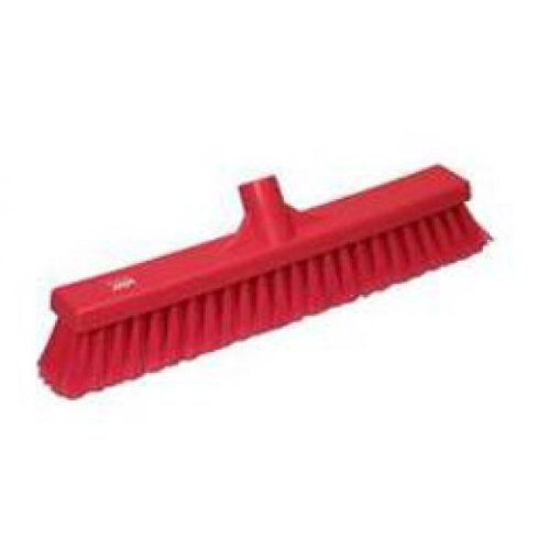 Vikan 31784 Fine Sweep Floor Broom Head, Polypropylene Block, 16-1/2 inch Bristle, Red - View 3 | Auto Rae-Chem