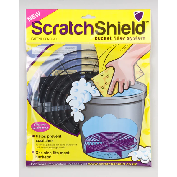 Scratch Shield for Car Wash Bucket - Dirt Guard, Black