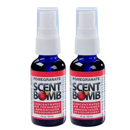 Scent Bomb 100% Concentrated Air Freshener Car/Home Spray [Choose The Scent] (Pomegranate, 2 Bottles)