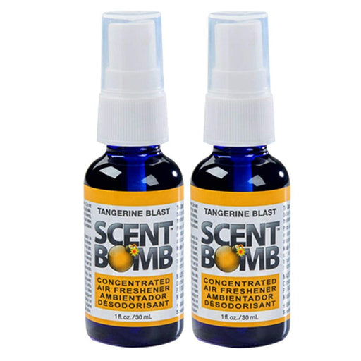 Scent Bomb 100% Concentrated Air Freshener Car/Home Spray [Choose The Scent] (Tangerine Blast, 2 Bottles)