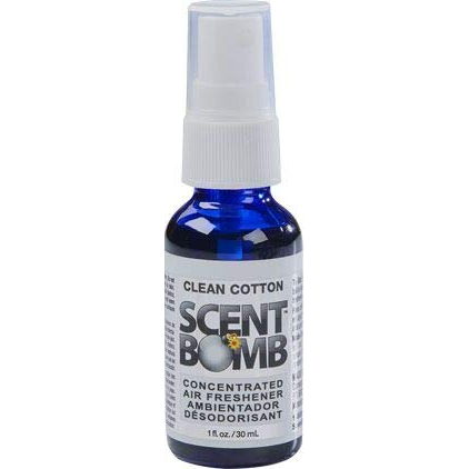 Scent Bomb Air Freshener - Clean Cotton 1 oz Spray - 4 Count Bottle Pack