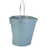 Vikan 568688 Pail,3 gal,PP/SS,Gray