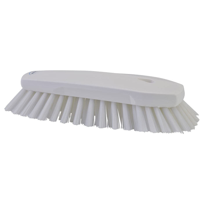 Vikan 38925 Brush,Scrub,Angled,Stiff,8",PP/PBT,White