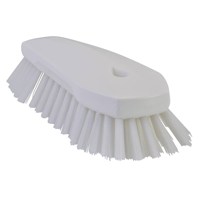 Vikan 38925 Brush,Scrub,Angled,Stiff,8",PP/PBT,White