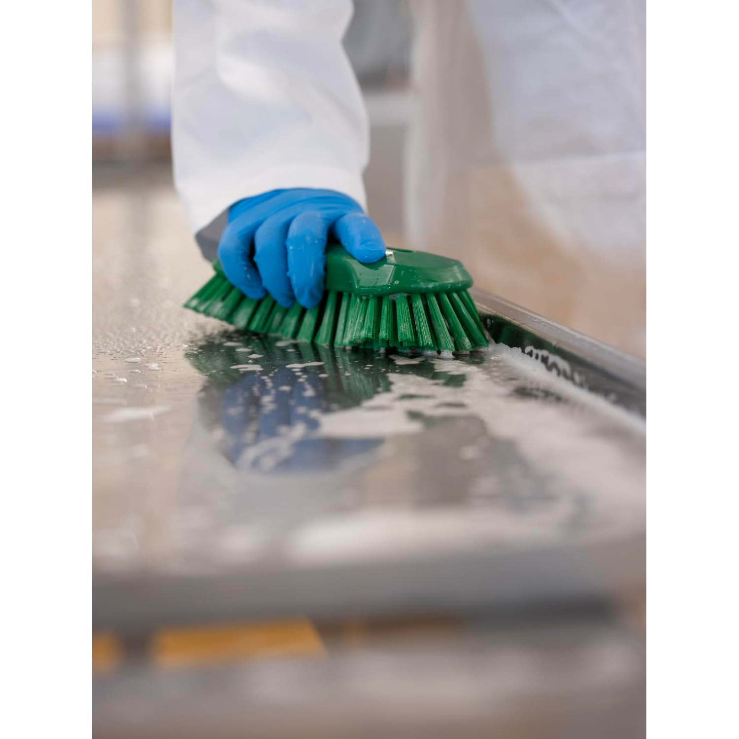 Vikan Brush, Polypropylene Polyester Stainless Steel, Yellow, XL - View 3 | Auto Rae-Chem