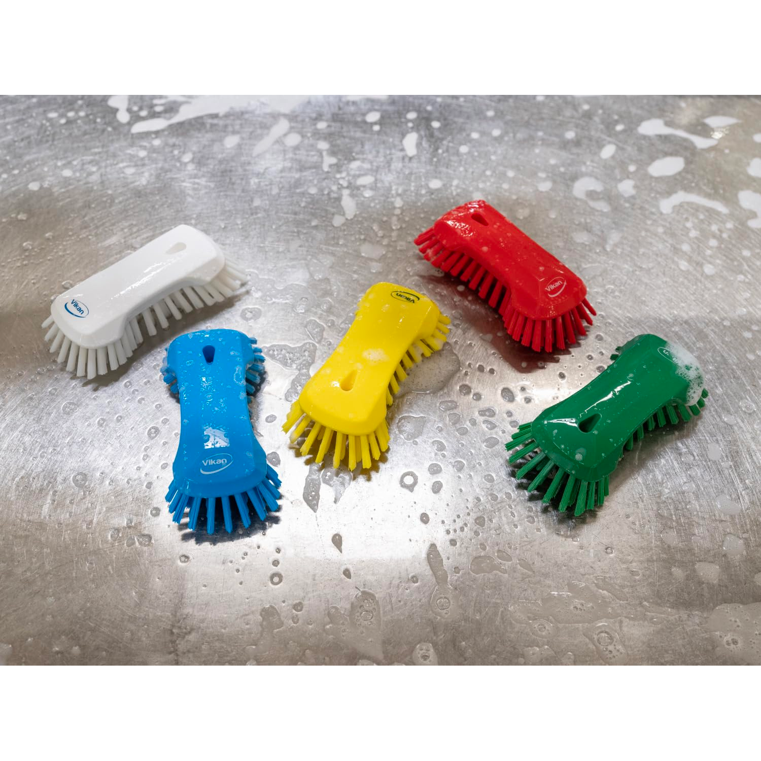 Vikan Brush, Polypropylene Polyester Stainless Steel, Yellow, XL - View 8 | Auto Rae-Chem