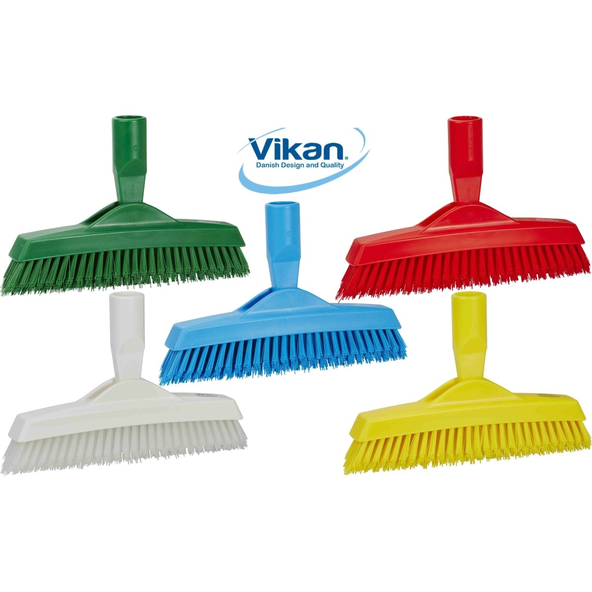 Vikan Crevice Scrub, 225 mm, Extra Stiff Pivoting Scrubbing Brush 70402 - 70406 - Auto Rae-Chem